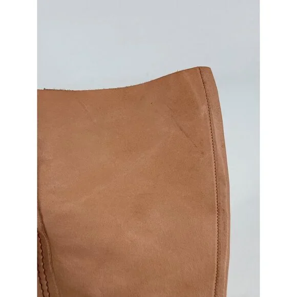 Free People We The Free Beau Tall Rider Boots Size 7 Metal Toe Leather New Read - Picture 9 of 16